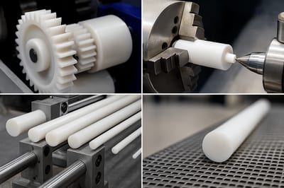 UHMWPE Rod (Natural, Black, Green & Blue)
