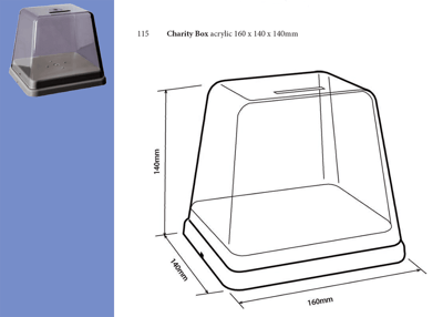 Charity Box 160x140x140mm