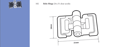Baby Hinge 24 X 31mm