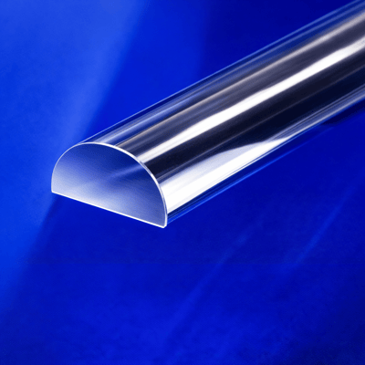 Acrylic Clear Half Round