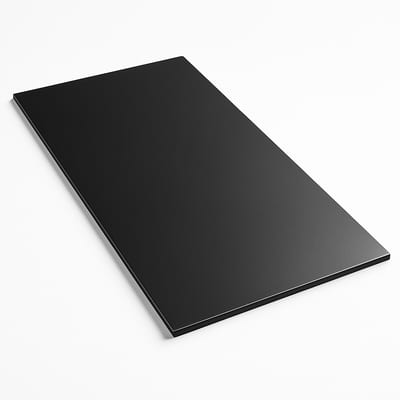 3mm black satin-finish aluminium composite panel, 3000 × 1220 mm