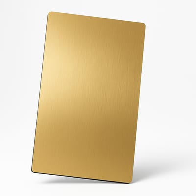 3mm brushed gold aluminium composite panel, 2440 × 1220 mm