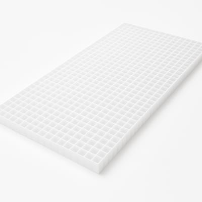 Opal white HIPS eggcrate louvre grid, 16 × 16 mm cells, 8mm deep, 1210 × 600 mm