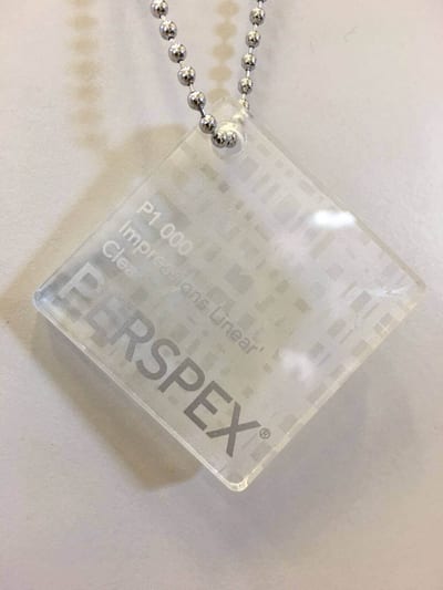 Acrylic Perspex Impressions Clear Sheet 5mm x 3050x2030