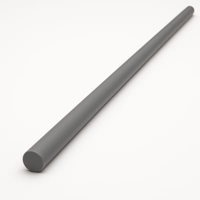 PVC Grey Rod 10mm O/D x 2000mm