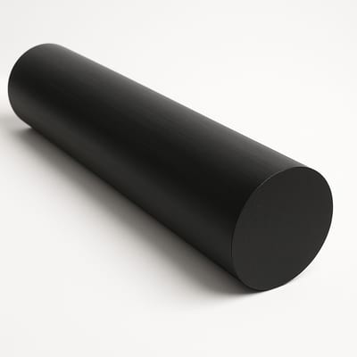 100mm black HDPE rod, 1000mm long
