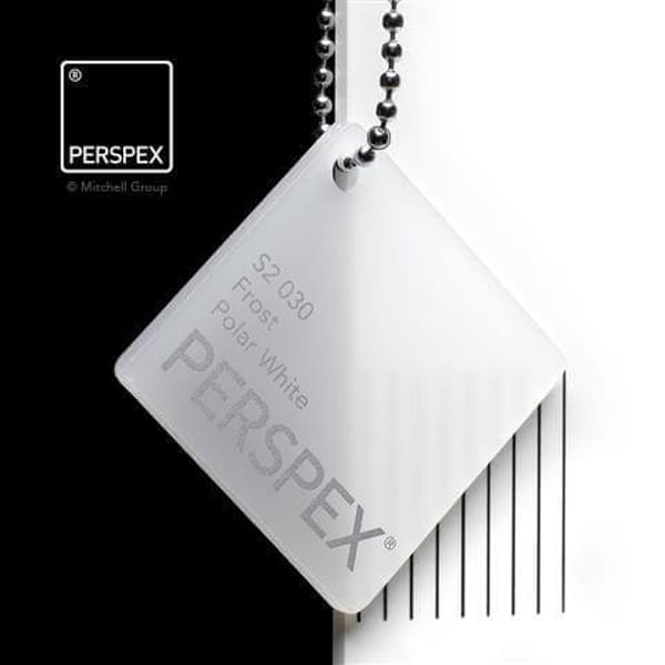Acrylic Perspex Clear POLAR WHITE Sheet 6mm x 3050x2030